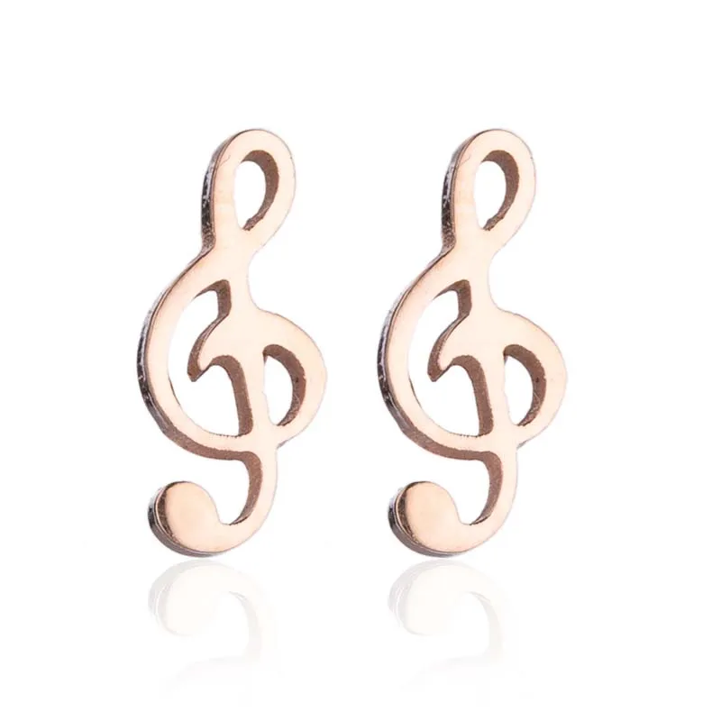 Oly2u Punk Night Bar Wine Cup&Music Note Earings Stainless Steel Funny Game Pad Studs Earrings for Women Kids Accessories - Окраска металла: 191