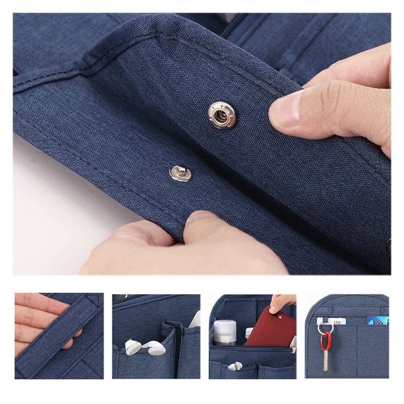 SEREQI Backpack Organizer Insert Travel Purse Multi-Pocket Bag in Bag Toiletry Organizer,Men's and Women's Travel Accessories