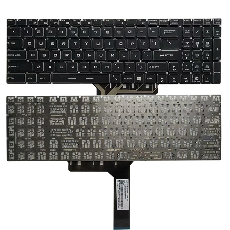 Teclado do Portátil dos Eua para Msi Teclado dos Eua Novo 6qf 6ql Ge72 6qc 6qd 6qe - Imagem 5