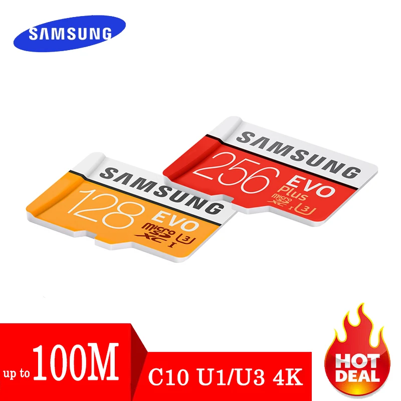 Карта памяти SAMSUNG EVO 32 64 128 Гб Micro SD 128 ГБ 32 ГБ 64 Гб 256 ГБ 512 Гб Micro SD карта SD/TF флэш-карта microSD carte для телефона