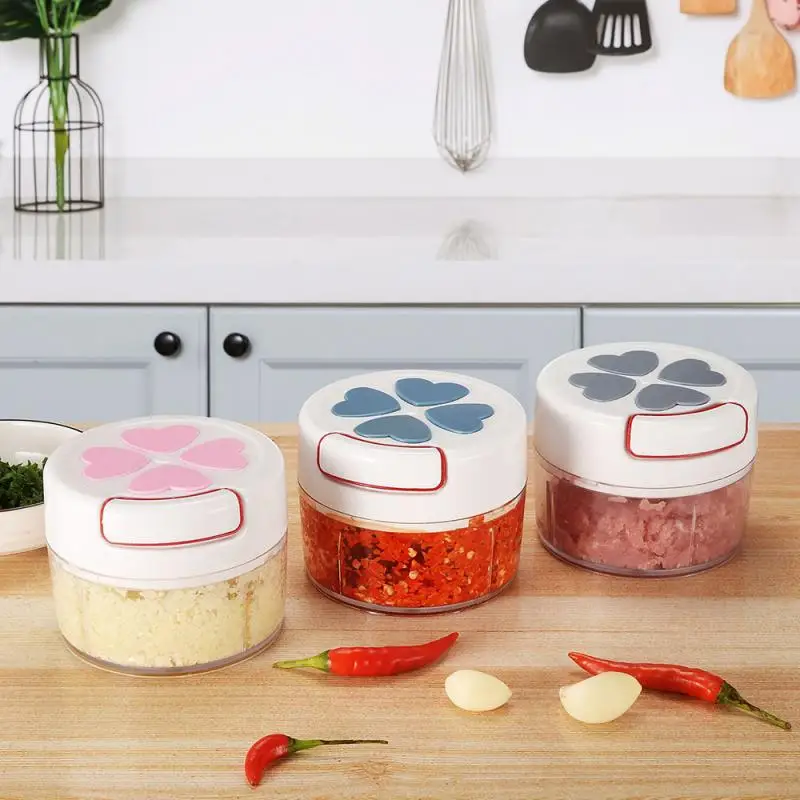 Mini 170ML Powerful Meat Grinder Hand-power Food Chopper Mincer Mixer To Chop Meat Kitchen Fruit Vegetable Nuts Shredder