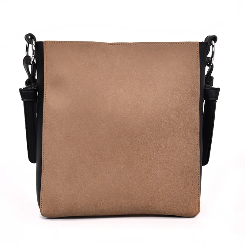 

fashion panelled women buckets bag designer shoulder bags luxury matte leather crossbody bag large capacity totes lady big purse