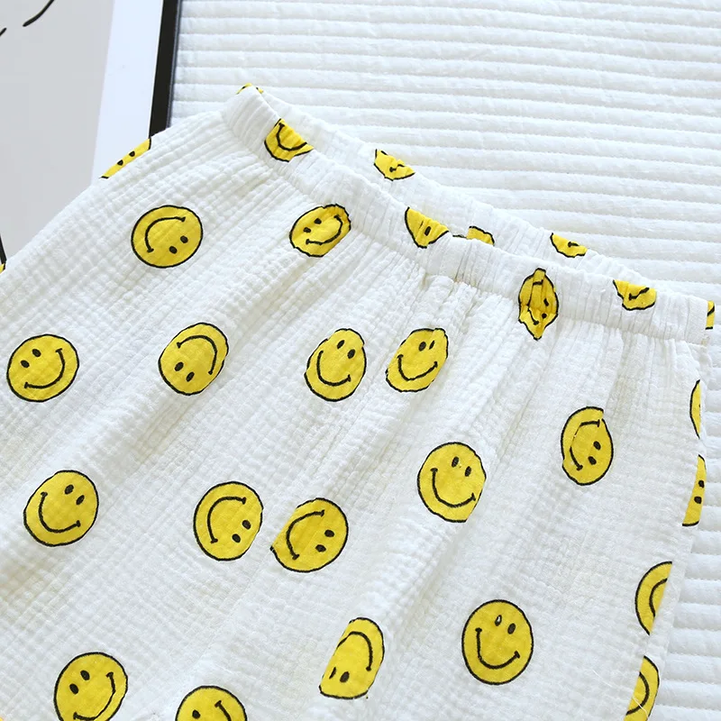 Tanie Smile Face czysta bawełna kobiety ubrania domowe klapa z długimi rękawami wiosna sklep