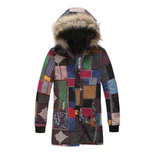 Модная верхняя одежда для мужчин, винтажное теплое пальто с капюшоном и карманами, зимняя куртка из искусственного меха, мужское пальто