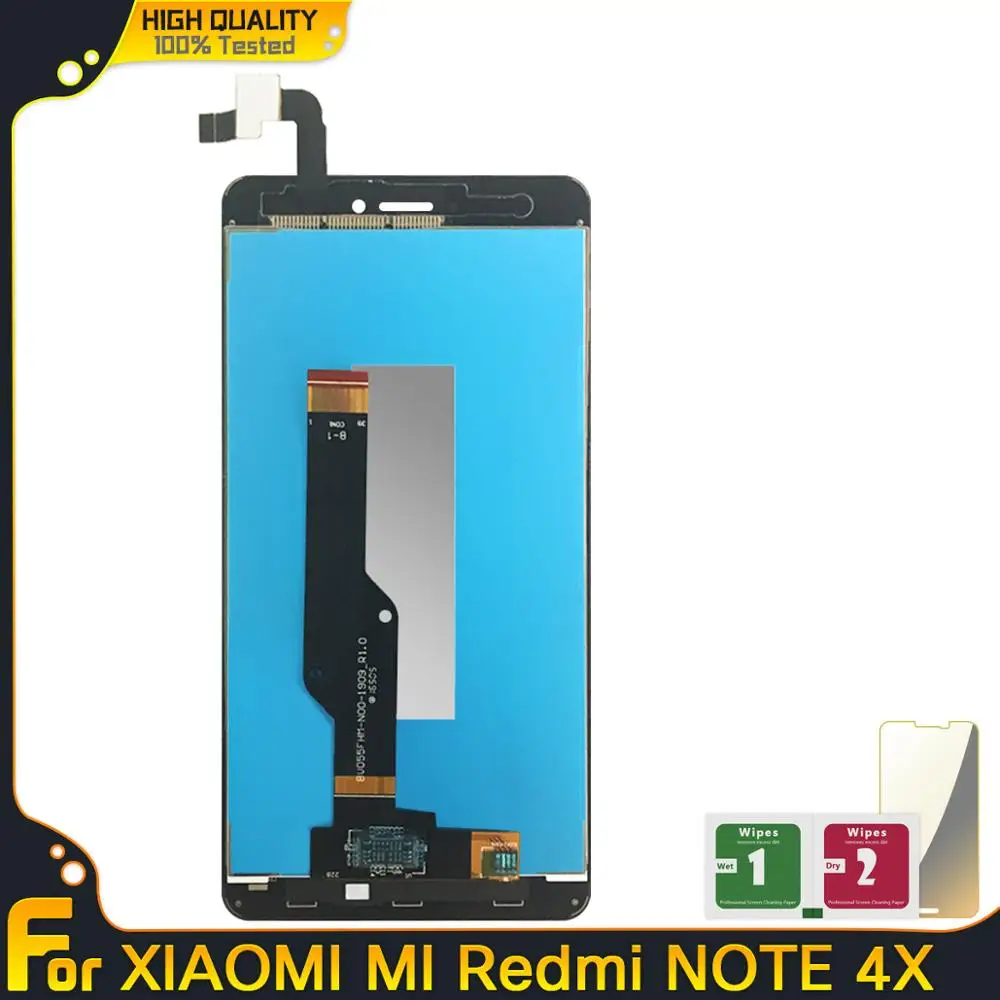 Новый ЖК дисплей для Xiaomi Redmi note 4x дигитайзер сенсорный экран рамка в сборе 4x4 X