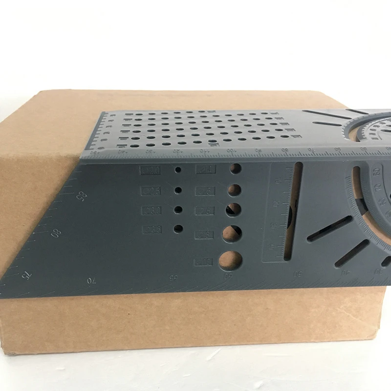 Многофункциональный квадратный 45 градусов 90 градусов линейка деревянная Рабочая линейка 3D Mitre угол измерительный прибор квадратный размер измерительный инструмент