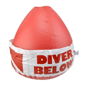 

Scuba Dive Buoy Surface Marker Inflatable Dive Flag Sign Signal Floating Saft Sign Diver Below Diving Snorkeling Accessories 2