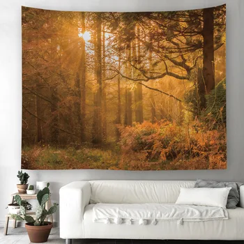 

Natural Forest Tapestry Landscape Printed Large Wall Tapestries Cheap Wall Hanging Living Room Art Decor