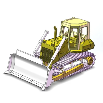 

1:87 HO Scale Assembly Liebherr 734 Bulldozer Sand Table Model Decoration Toy For Children Kids Educational Toys Birthday Gift