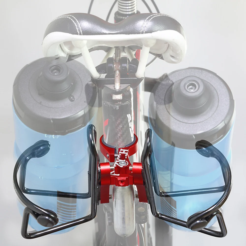 Cycling Bike Double Kettle Changeover Rack Drink Water Bottle Rack Holder Portable Mountain Bracket Multi-Function Accessories