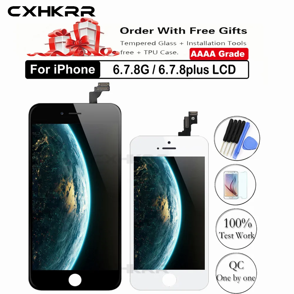 AAA + для iPhone 5s 5G SE 5C 6G 6S 7G 8G LCD с 3D сенсорным экраном дигитайзер в сборе 6P 6sP 7P