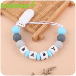 Fosmeteor – chaîne de sucette en Silicone pour bébé, nouveau produit pour apaiser bébé, perle créative, DIY, nom pour prévenir la chaîne 