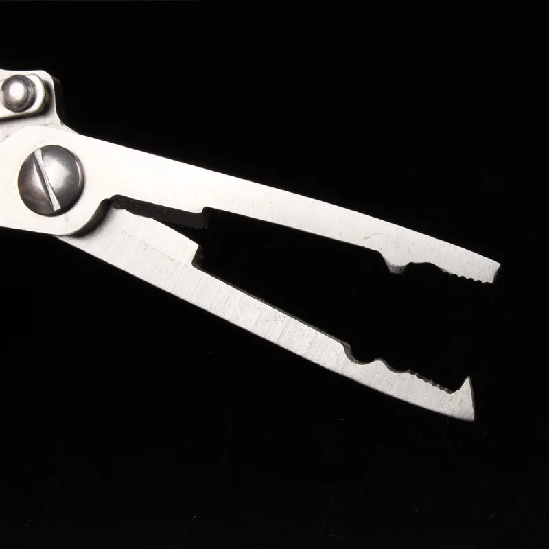 

Scimitar Multi-functional Forceps Tool Clamp Stainless Steel Disgorger Pliers Shear Line Hook Lure Fishing with Plier Cover
