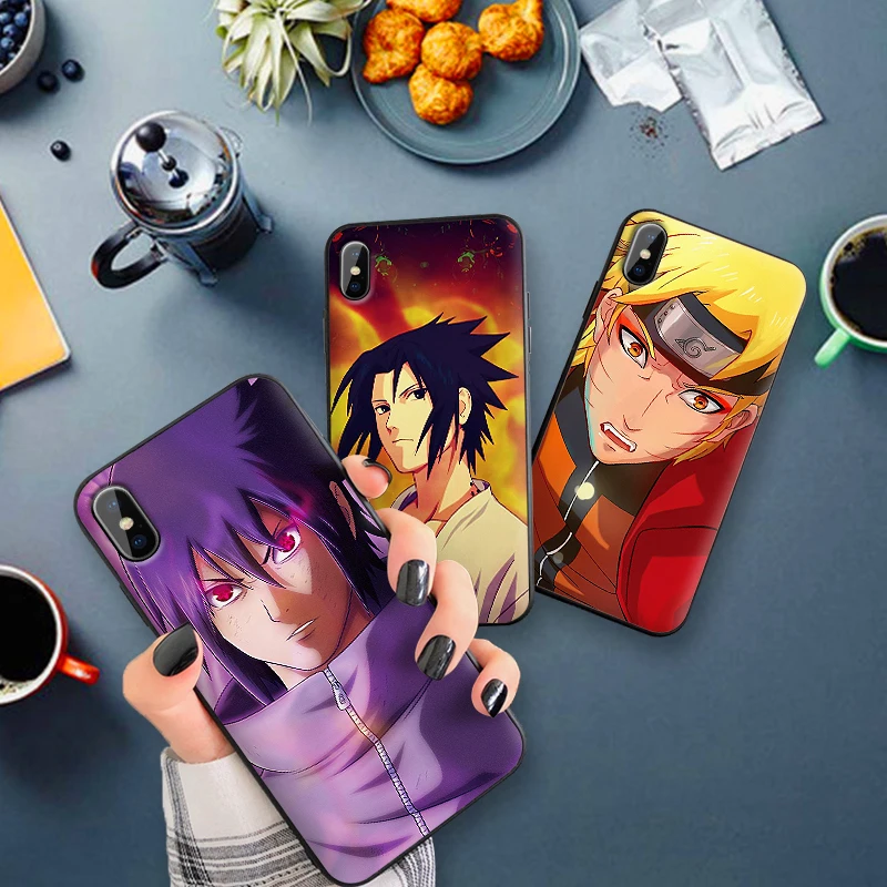 Чехол Наруто Nine Tail для iPhone 6 6S plus чехол роскошный черный 5 5S SE 7 8 Plus X XS MAX XR |