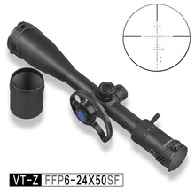 Descoberta VT-Z 6-24x50 sf ffp escopo primeiro plano focal caça riflescope paralaxe lado roda tático airsoft óptica vistas