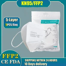 Máscara protetora ffp2 kn95 com certificação ce 5 camadas de anti-camada reusável n95 filtro máscaras protetoras