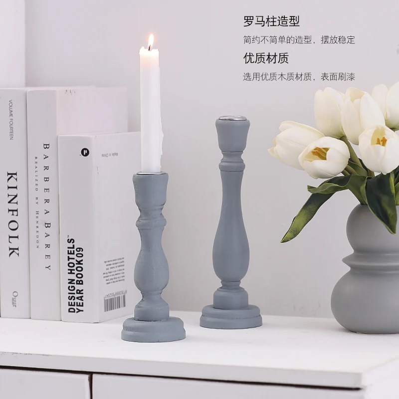 Деревянная подставка подсвечник ретро канделябр главное украшение Photophore Candelabros Portavelas отель стол украшения для дома 30ZT234