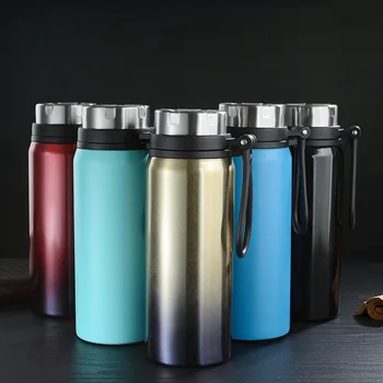 

Custom Logo 25oz 32oz Double Wall Vacuum Insulated Stainless Steel Leak Proof Sports Water Bottle Wide Mouth BPA Free 5 Color