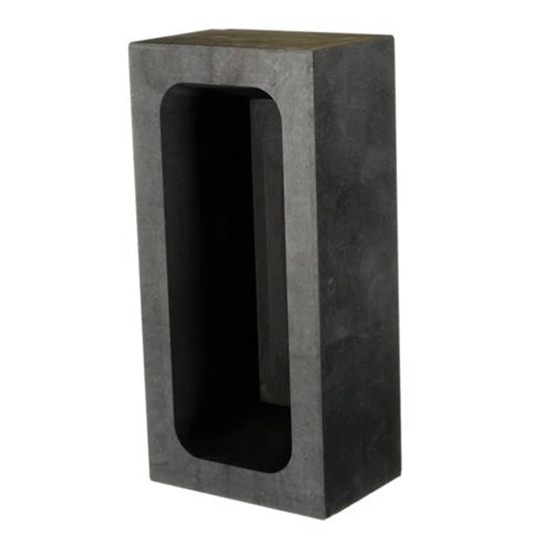 85oz Gold Large Graphite Ingot Mold Melting Casting Refining Scrap Bar Crucible2