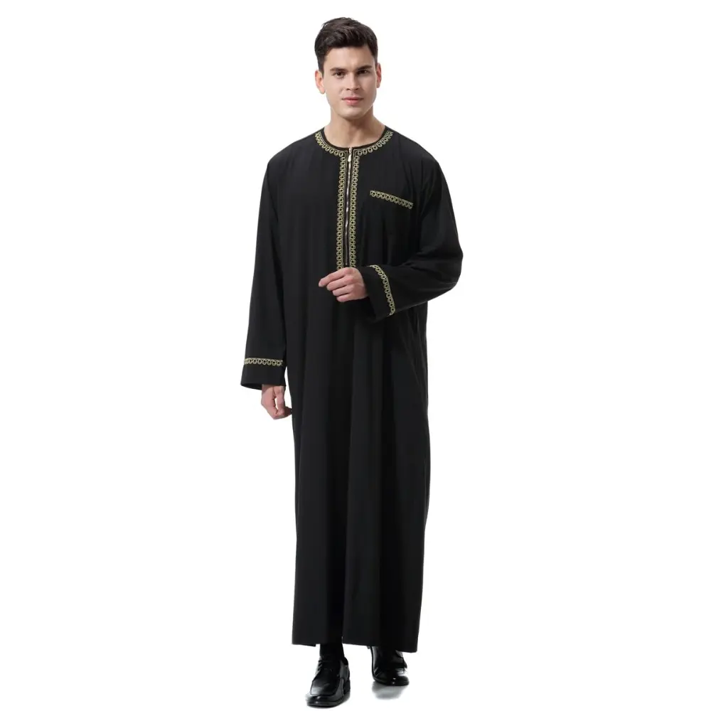 Muslim men clothing Jubba Thobe Islamic Men's Sets Abaya Jilbab Moslem Shirt Robes Eid Mubarak Worship Middle Ramadan