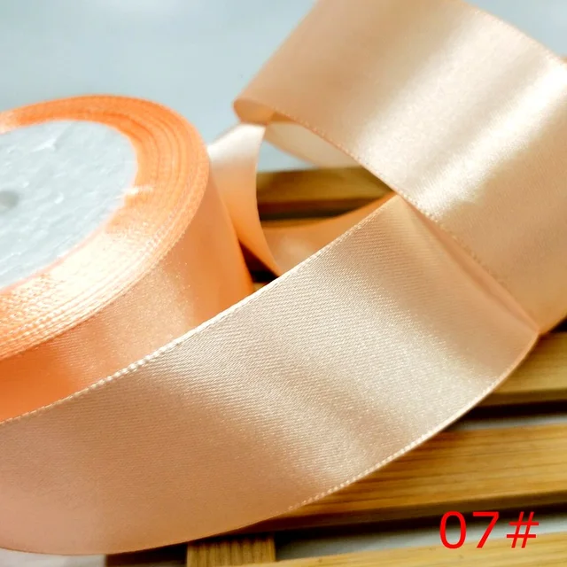 HL 5 meters 15/20/25/40/50mm  Solid Color Satin Ribbons Wedding Decorative Gift Box Wrapping Belt DIY Crafts 07