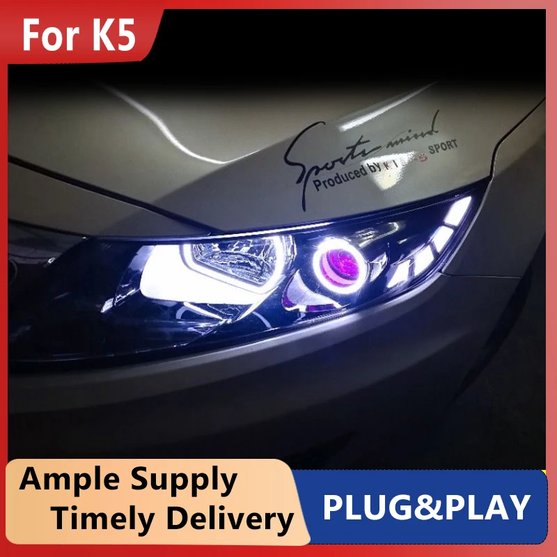

Автомобильный Стайлинг для KIA K5 Optima 2011 2012 2014, передняя светодиодная фара, двойной светодиодный проектор, Замена фар