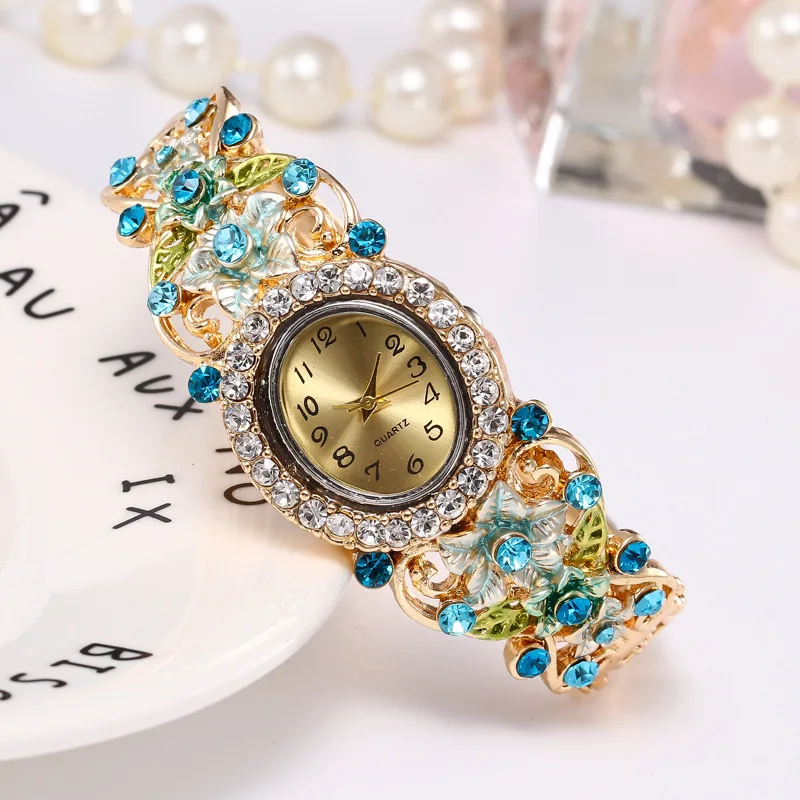 

Unique Skeleton Bracelet Women Watches 2019 Fashion Full Diamond Casual Dress Ladies Watch Personality Design Relogio Masculino