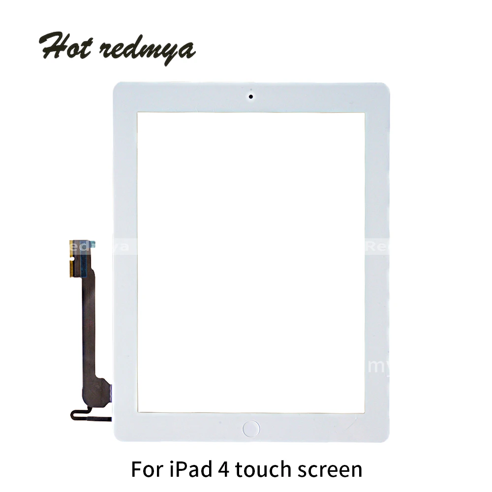 9," сенсорная панель, сменная для Ipad 2/3/4, Передний сенсорный экран, дигитайзер, переднее внешнее стекло, белый, черный цвет+ кнопка Home