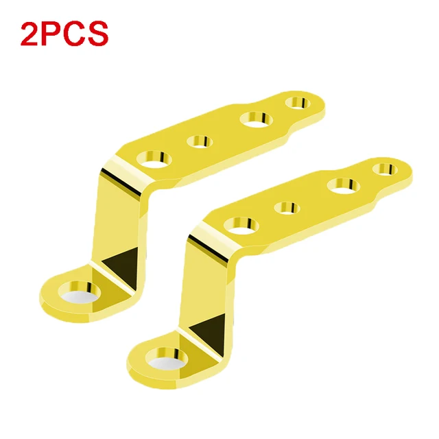 Motorcycle Rearview Mirror Modified Headlight Bracket Multi-functional LED Spotlight Electric Car Accessories Extension Brackets 2PCS Gold