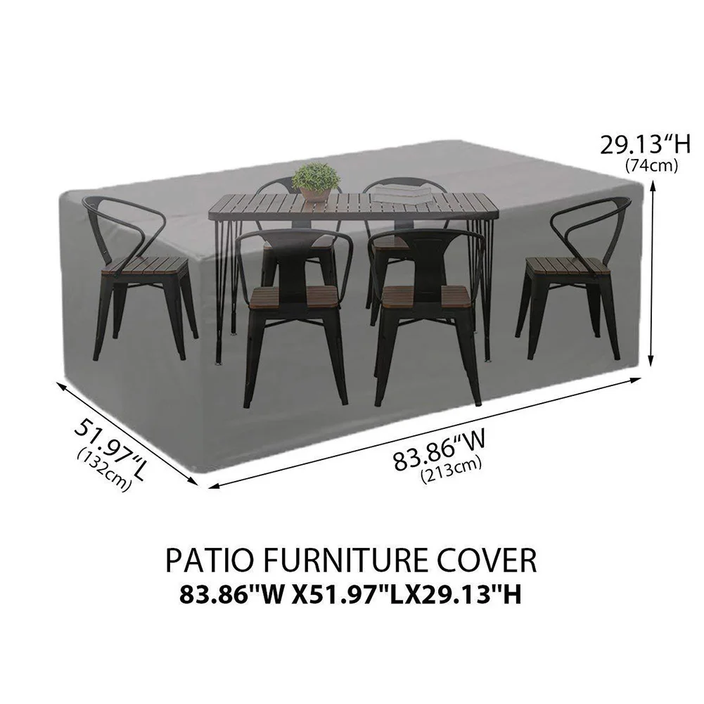 Прочный 210D ткань Оксфорд водонепроницаемый пылезащитный открытый садовый стул стол мебель защитный чехол