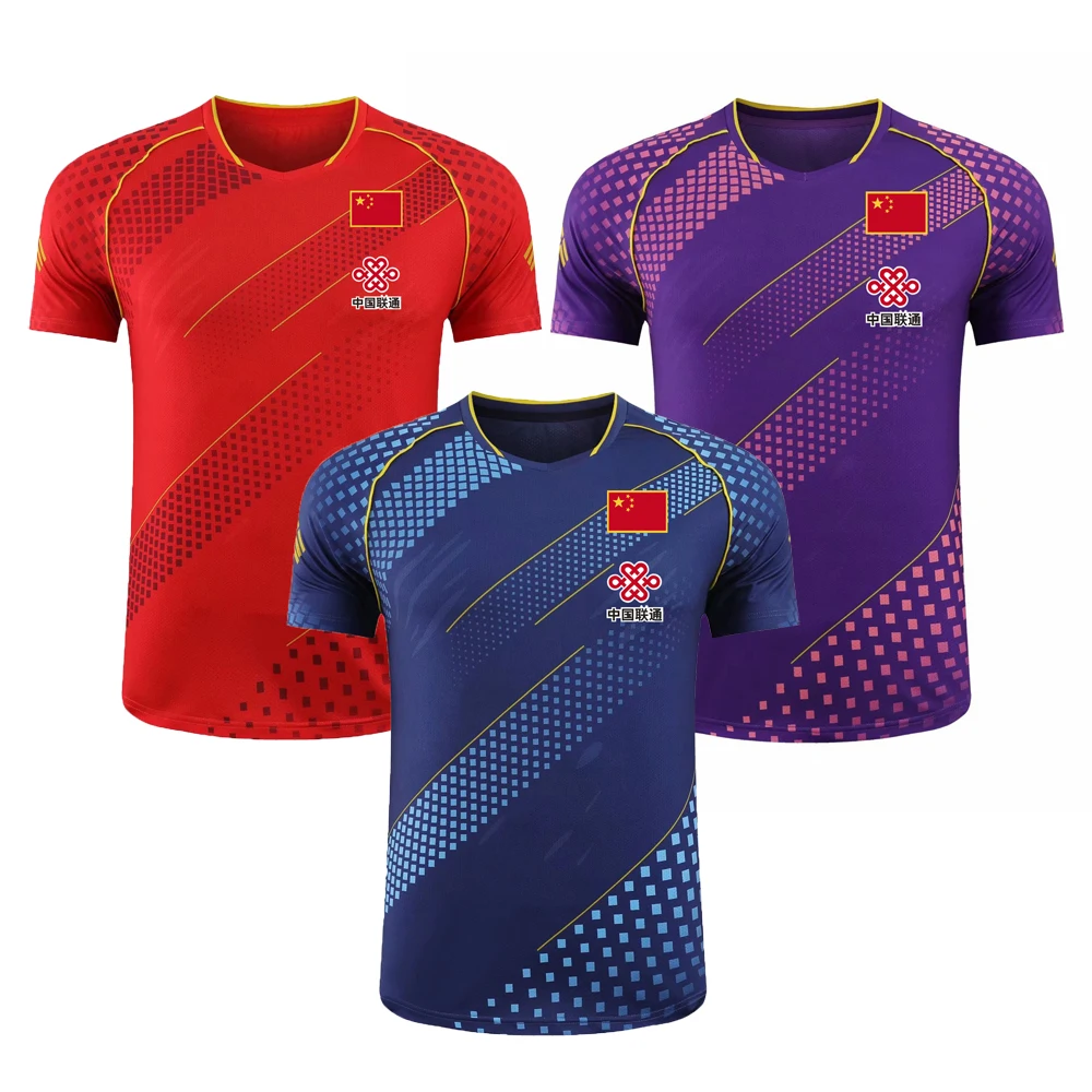 New CHINA National Team Table Tennis Jerseys for Men Male Female Kid