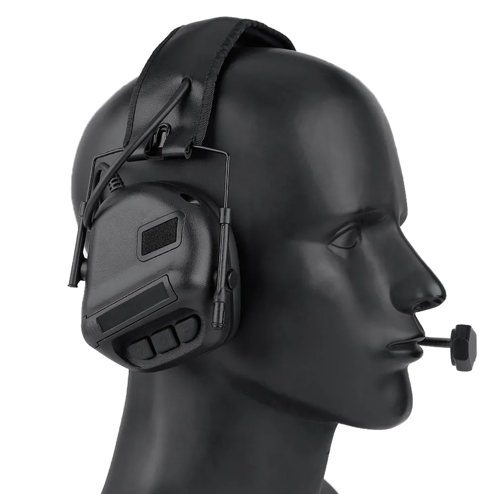 Fone de Ouvido Fone de Ouvido para a Caça Som do Exército Tático Militar Redução Ruído Airsoft Paintball Earmuff Amplificação para a Caça 11 Tático fone de ouvido militar redução ruído