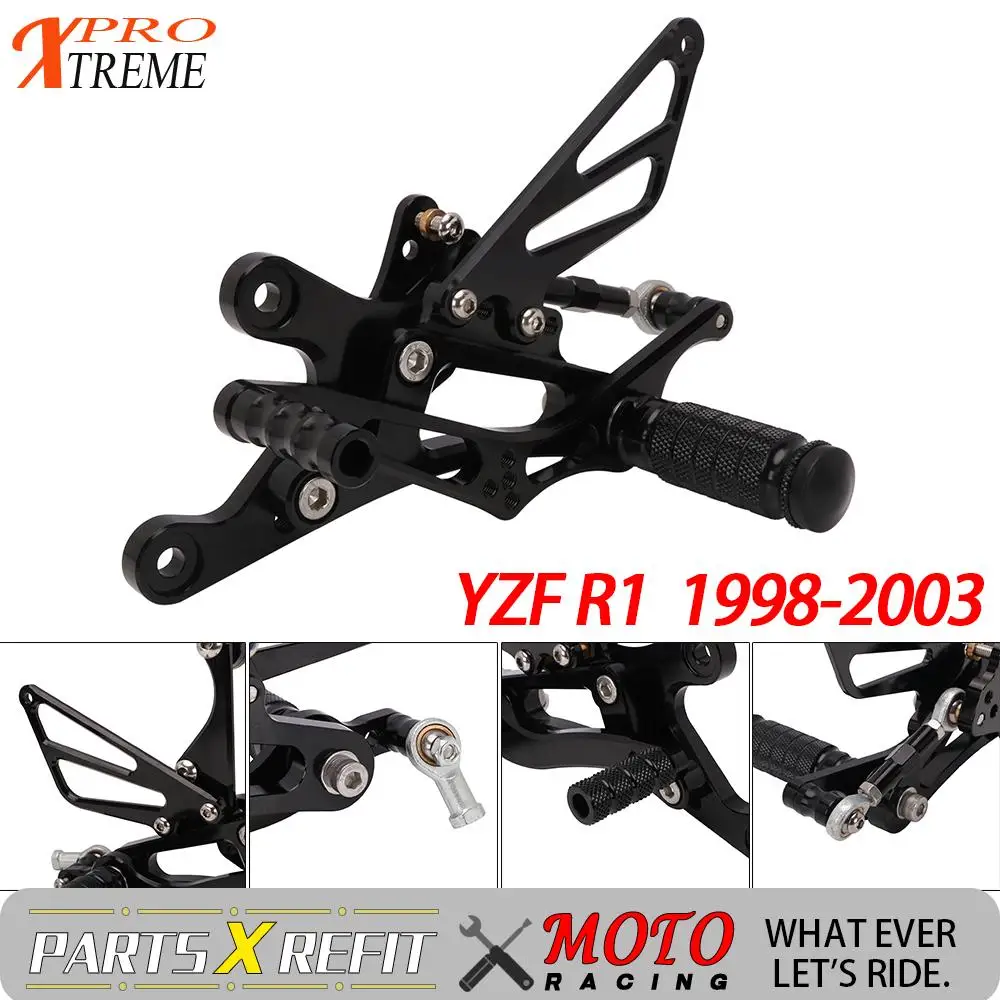 Регулируемая заготовка подножки педали для YAMAHA YZF R1 1998 1999 2000 2001 2002 2003 мотоцикл |