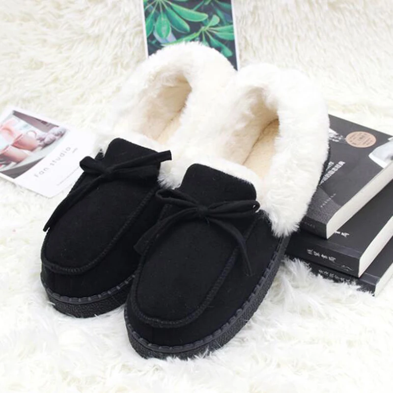 COVOYYAR; коллекция года; Moccassins; зимняя обувь; женская теплая плюшевая хлопковая обувь на плоской подошве; женские лоферы; домашняя обувь без шнуровки; WFS2041