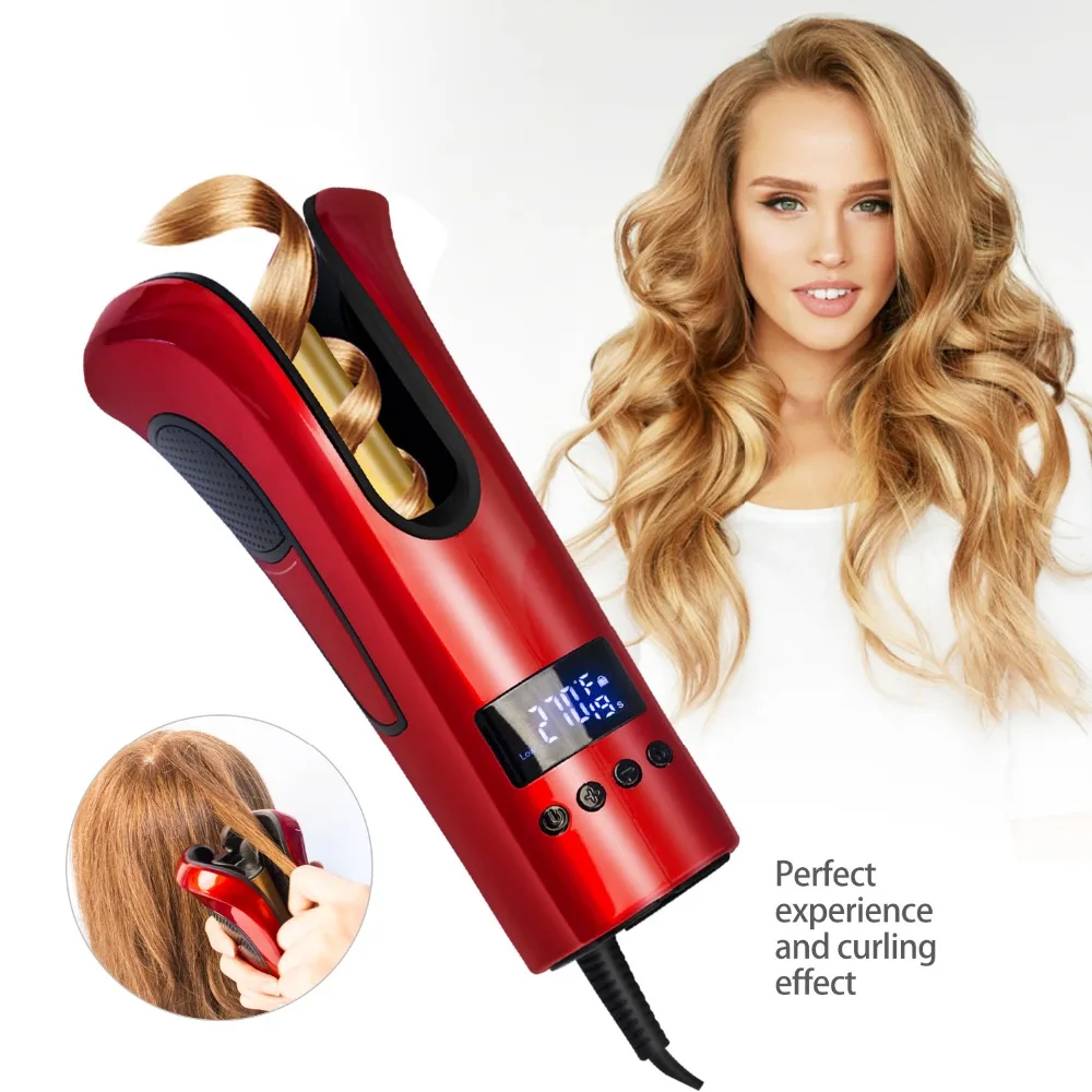 Mini Automatic Curling Iron Hair Curler Wand Rotating Ceramic Wave Magic Fast Heating Hair Curling Iron Professional Salon Tools
