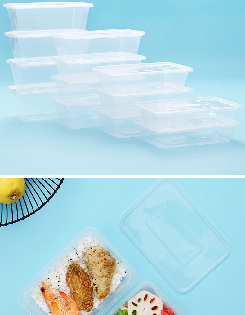 WORTHBUY 10 шт./партия японские одноразовые пищевые контейнеры BPA бесплатно пластиковая коробка для бенто микроволновая печь Ланч-бокс для школы обеденный набор