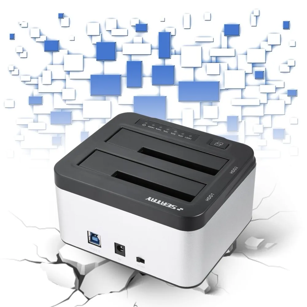 Профессиональный Чехол для жесткого диска SEATAY 2,5 дюйма 3,5 дюйма USB 3,0 SATA HD622 док-станция для HDD с европейской вилкой