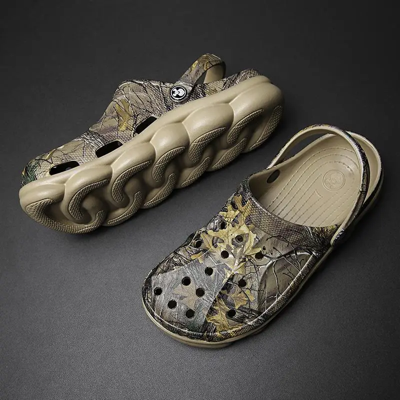 

Sandals Men's 2019 Summer New Style Porous Shoes Men Anti-slip Soft-Sole Camouflage Sandals Men's Trend Casual Sandals