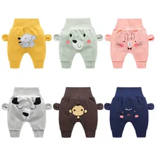 Baby cute pants boys girl cartoon high waist protection belly children toddler spring autumn newborn infant trousers cheap stuff