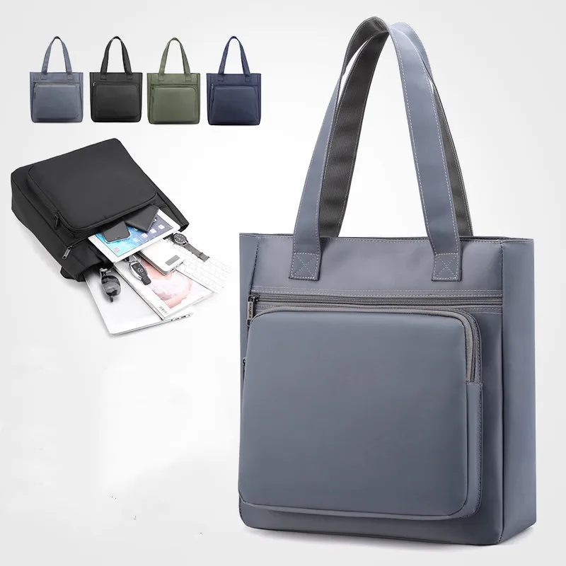 Portable Shoulder Bags Tote Briefcase Travel Top-handle Bags Man Oxford Handbag
