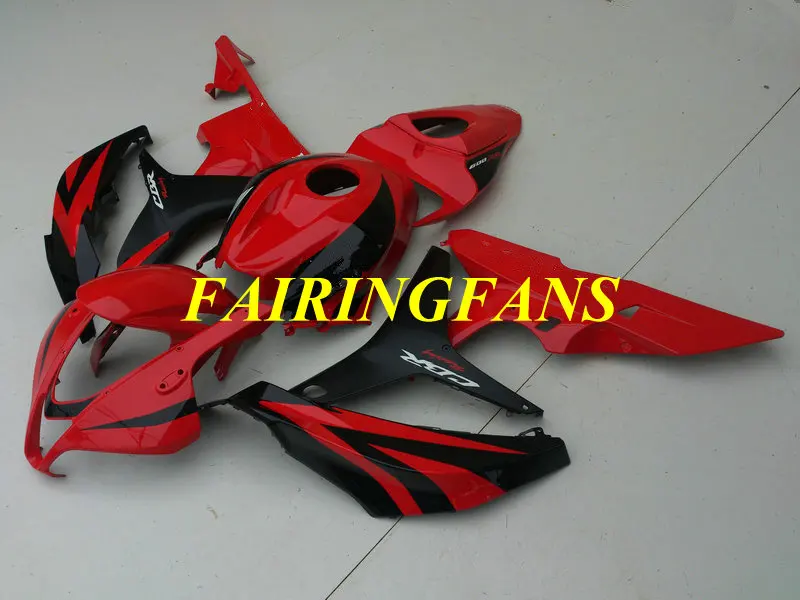 Инжекторный комплект для HONDA CBR600RR F5 07 08 CBR 600 RR CBR 600 RR CBR 600 2007 2008 красно-черные обтекатели комплект+ подарки HJ42