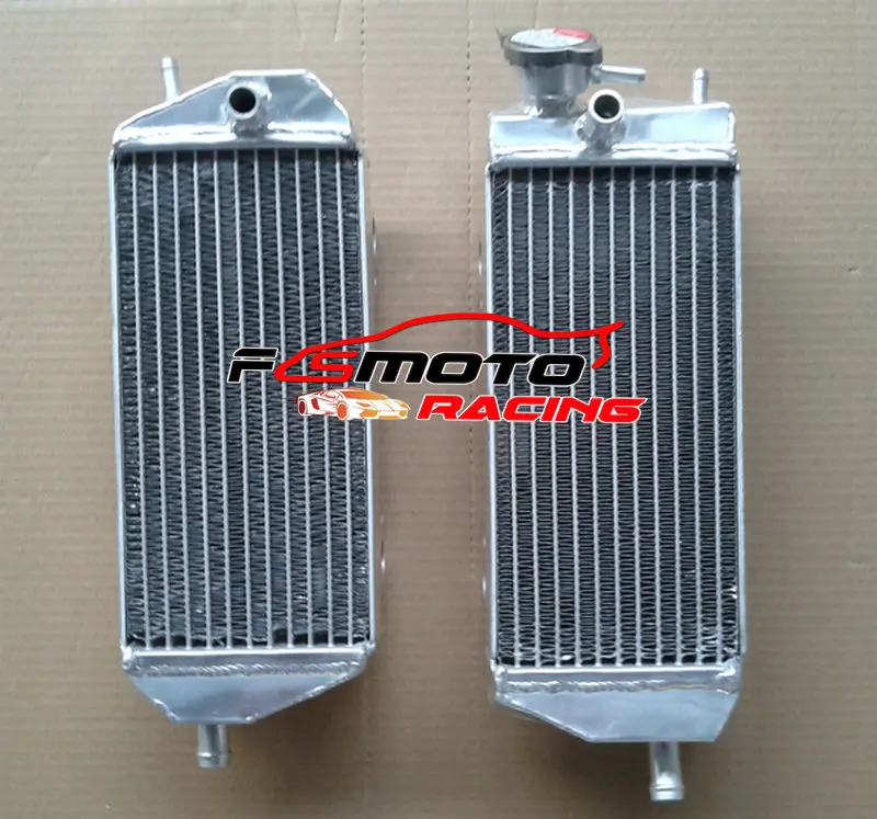 Левый и правый Алюминиевый радиатор для газа MX/SM/EC 200/250/300 2007- 2008 2009 2010 2011