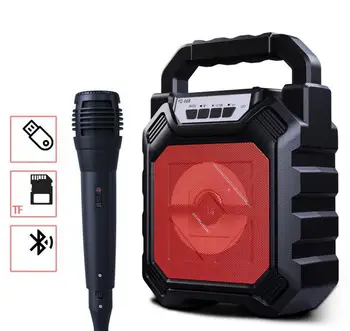 

Bluetooth Speaker Outdoor Loudspeaker Inserted Card U Disk Portable Strong Bass Wireless Bluetooth Speaker