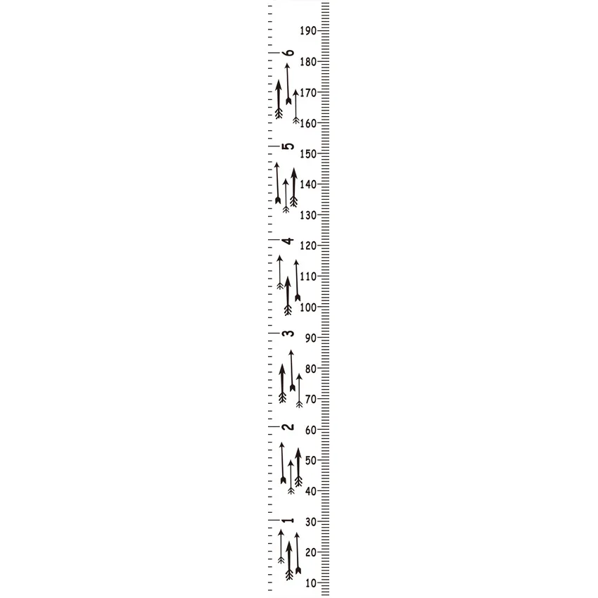arrow pattern 2 Деревянный масляной холст настенный детский график роста детей высота измерительная линейка настенное украшение для комнаты - Цвет: arrow pattern 2