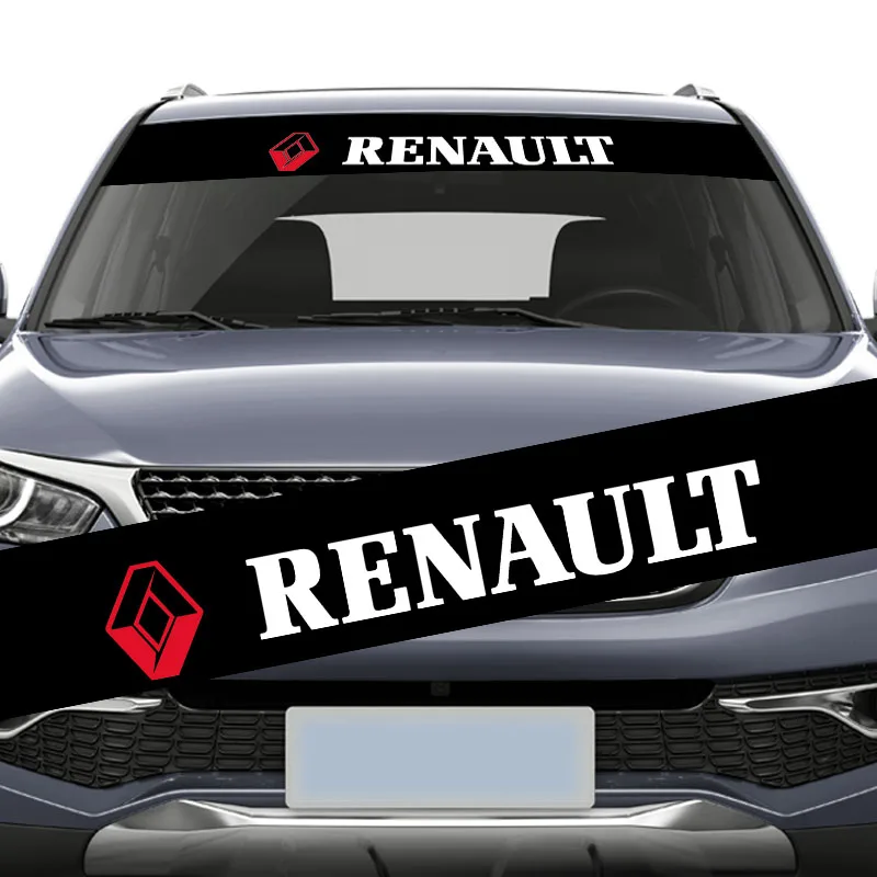 

1pcs Front Rear Windshield Decal Auto Window Sticker For Renault Megane 2 3 Duster Logan Clio Laguna 2 Captur Automotive Goods