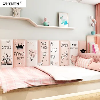 

Crown star pattern living room bedroom headboard cartoon children anti-collision wall stickers sofa background wall stickers