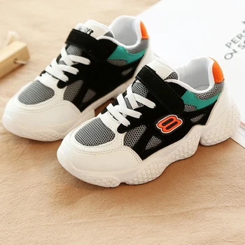 

Kids Sneakers 2020 New Boy's and Girl's Korean Fashion Four Seasons Universal Simple Lace Children's Sneakers