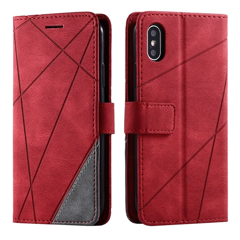 Geometric Leather Flip Case For Xiaomi Mi Redmi Note 7 8 9 10 7A 8A 8T Pro Max Lite A3 9T K20 K30 Wallet Card Holder Slots Cover xiaomi leather case hard