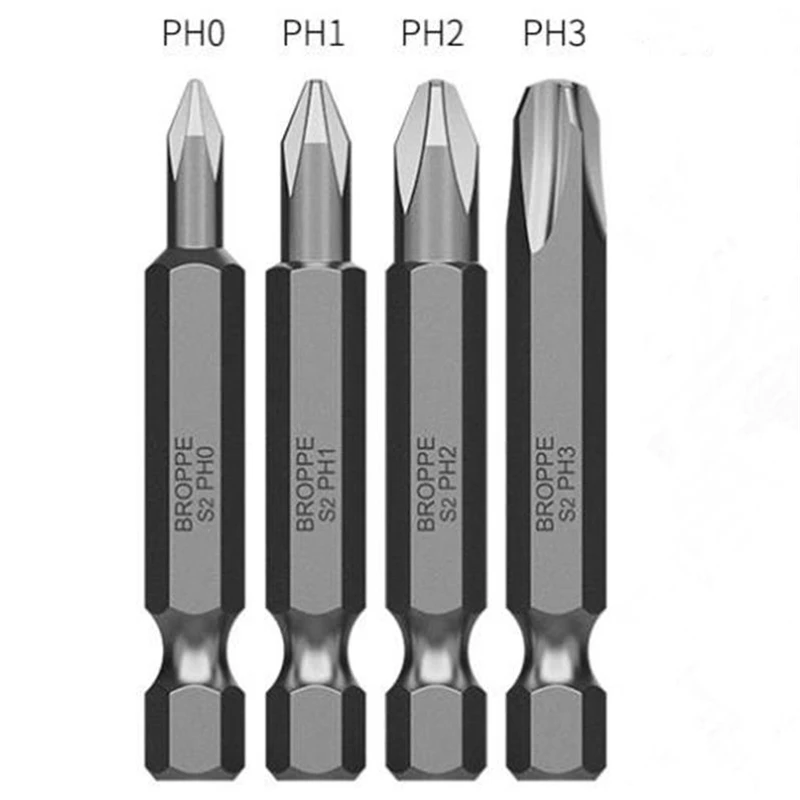 Meander Hertellen Balling 10 Stuks Magnetische Phillips Schroevendraaier Bits PH0/PH1/PH2/PH3 1/4  "Hex Shank Cross Elektrische Schroevendraaier bit Power Driver Tool| Schroevendraaier| - AliExpress