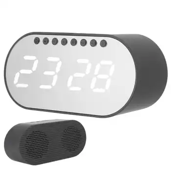 

Mini Bluetooth Speaker Wireless Alarm Clock Speaker Portable Digital Display Laptop Subwoofer Hands-free Call Speaker New